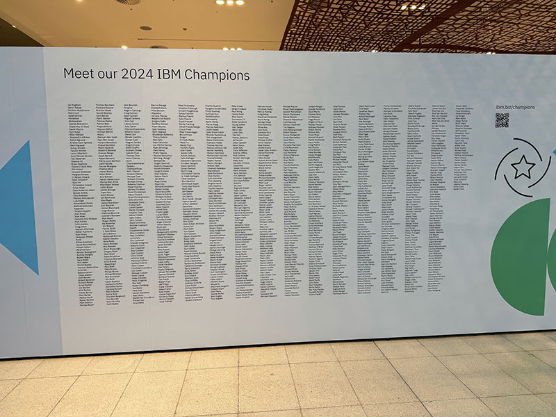 TechXchange IBM Champion Wall